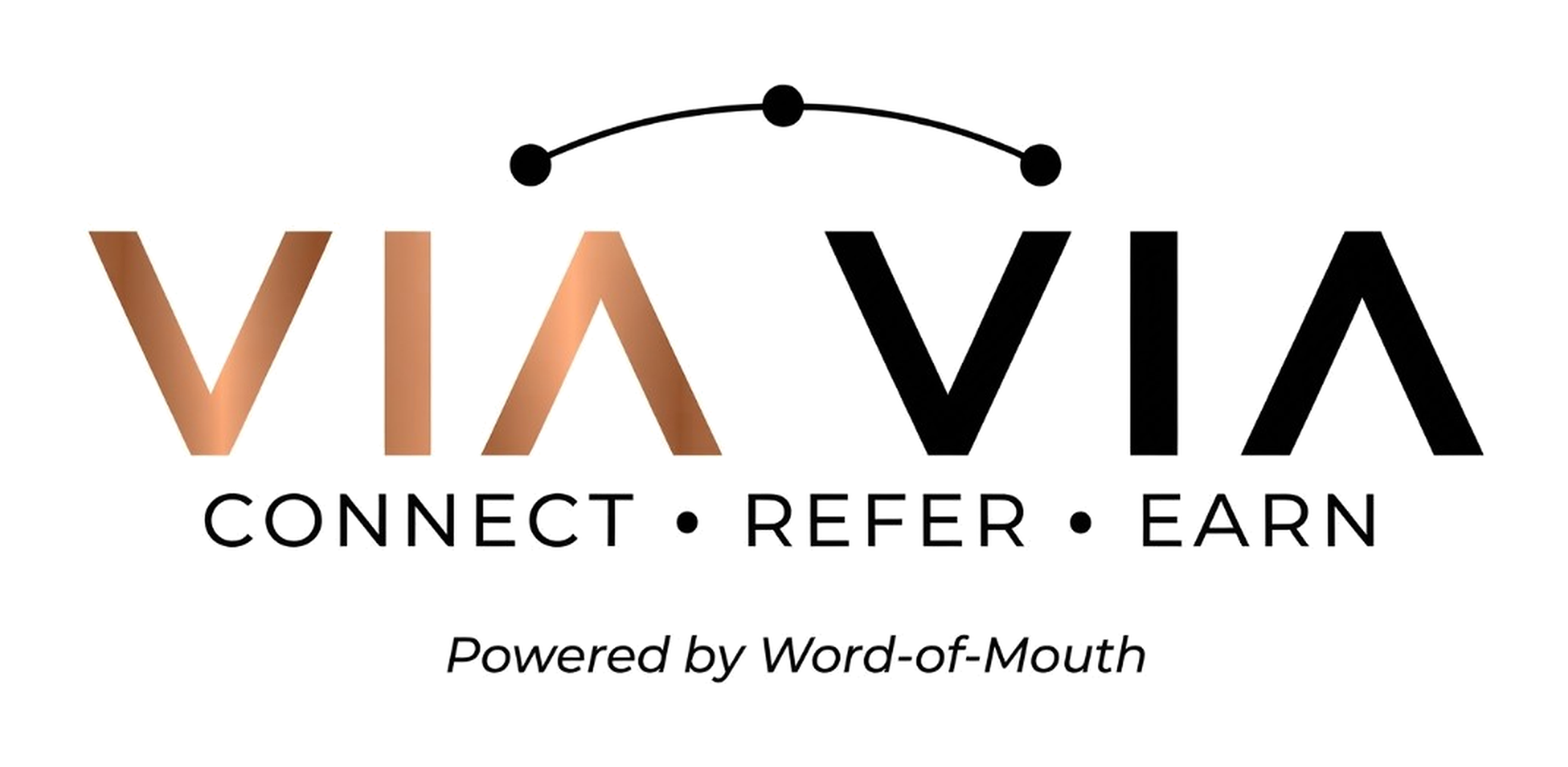 VIA VIA — Connect · Refer · Earn. Powered by Word-of-Mouth